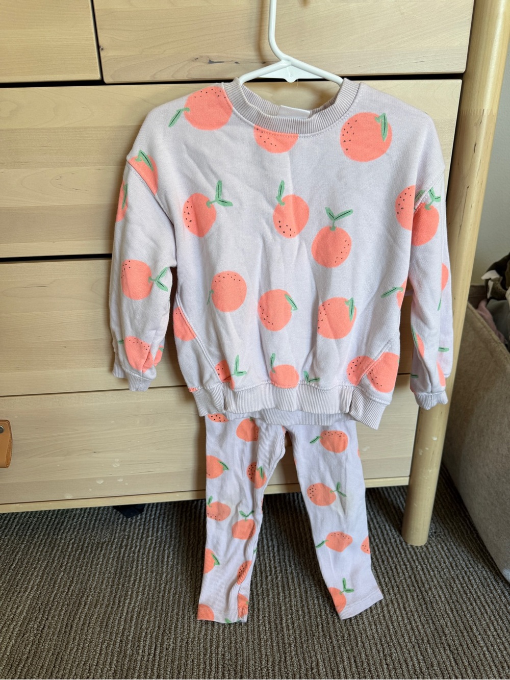 Zara Peaches Sweatshirt/Leggings Set